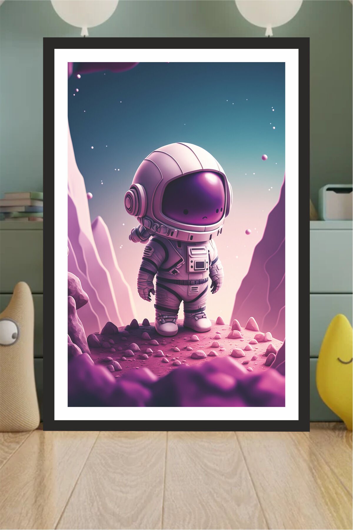 Çocuk Odası Tasarımlı Çerçeve Görünümlü Mdf Tablo