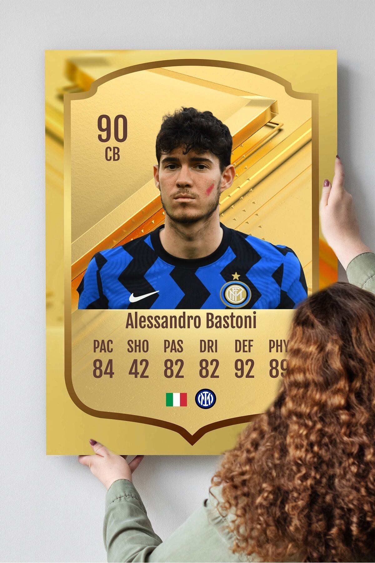 Futbolcu Fut Card mdf tablo serisi seti