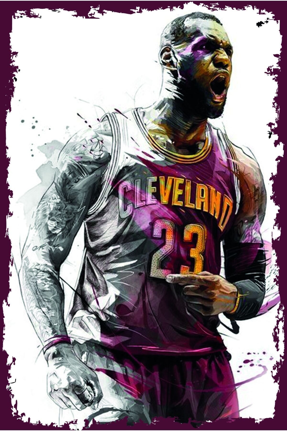 Retro Ahşap Duvar Poster 20x30