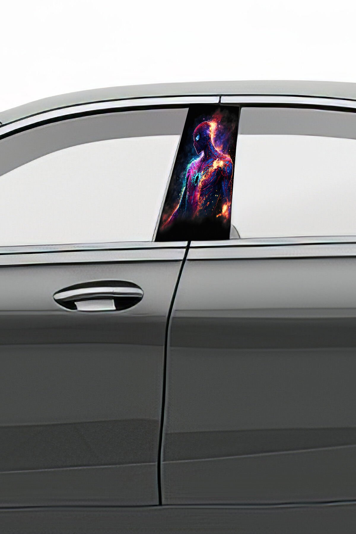 Araç Kapı Direk Kaplama Folyosu Desenli (Sağ Sol Takım) (2 Adet) - 22x50 Cm