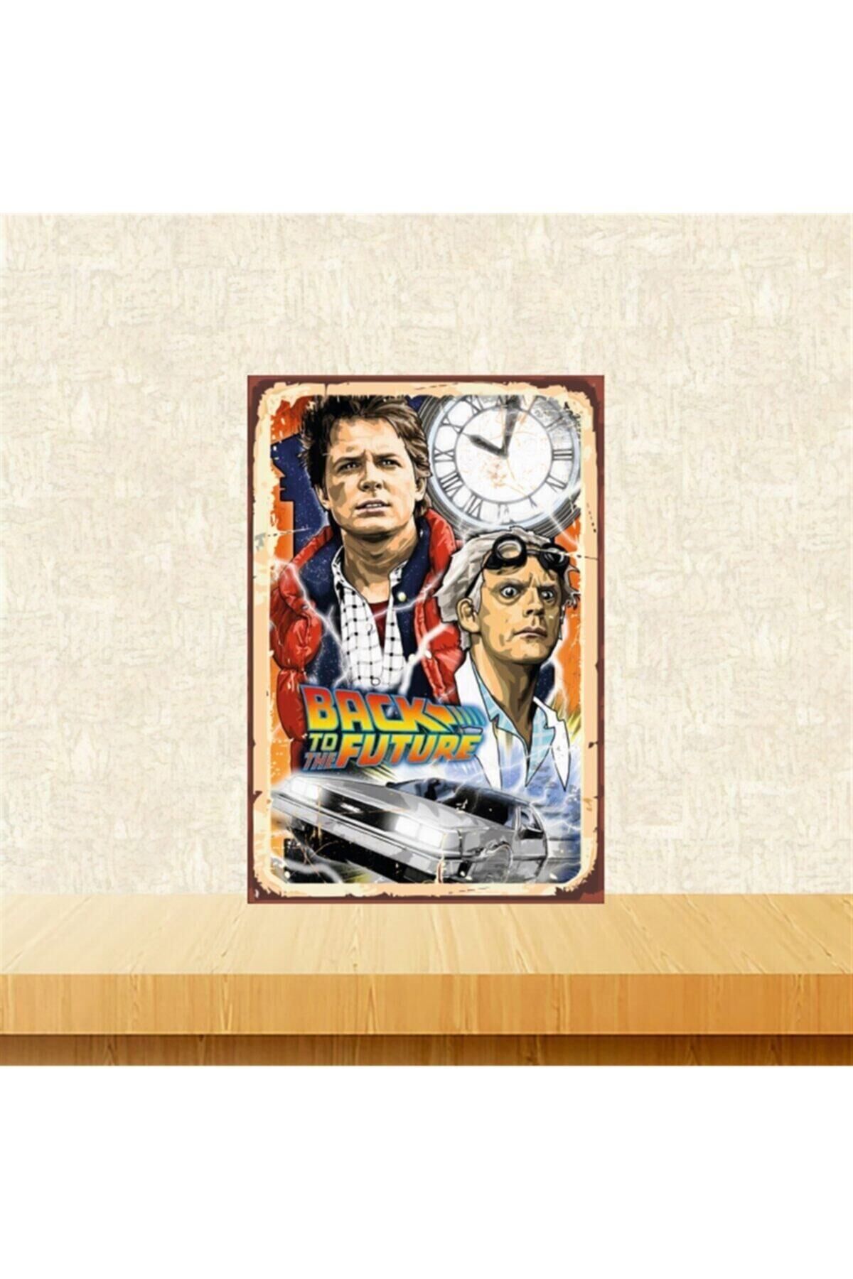 Back To The Future 20-30 Cm Retro Ahşap Tablo Tkfx5098