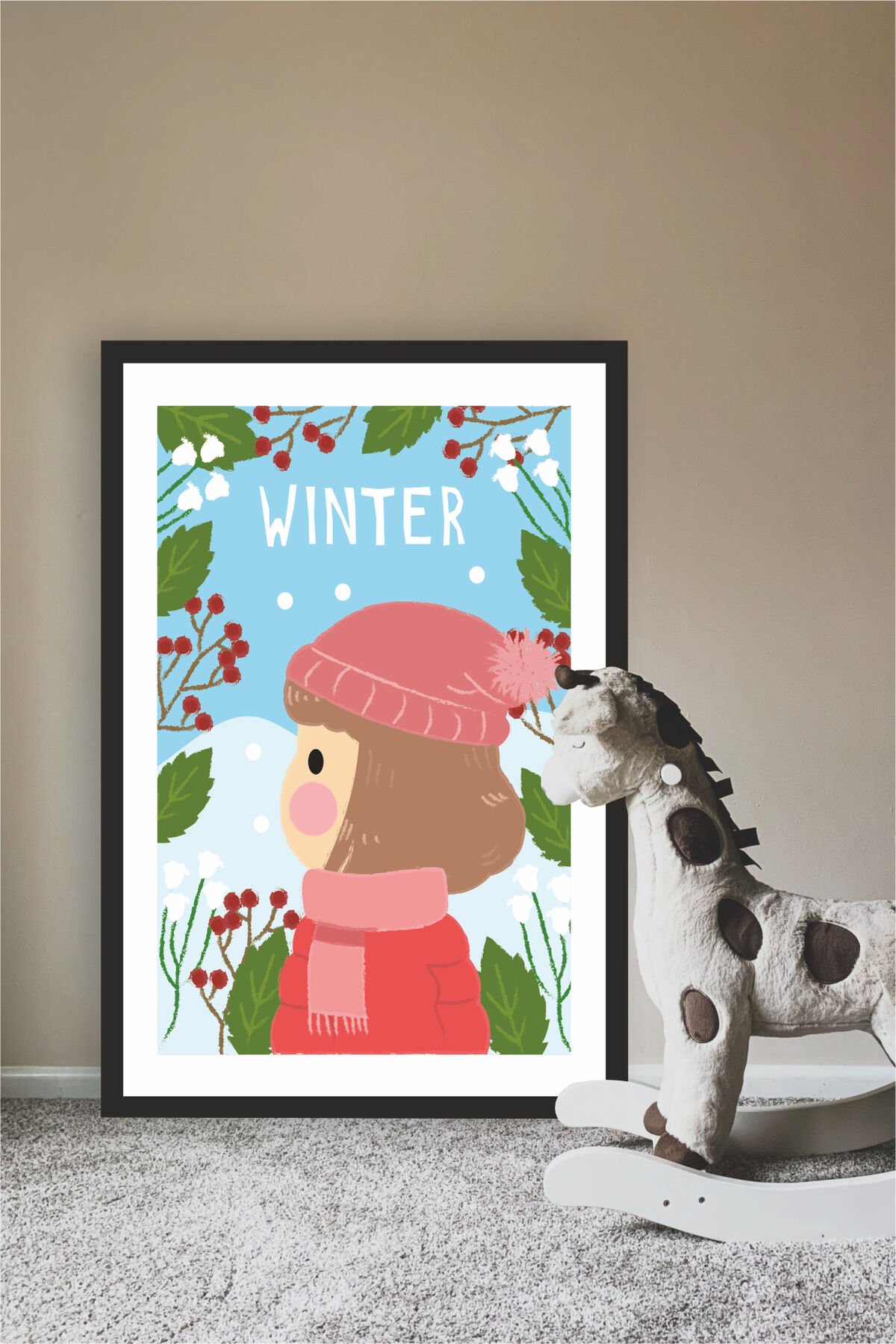 Çocuk Odası Tasarımlı Çerçeve Görünümlü Mdf Tablo