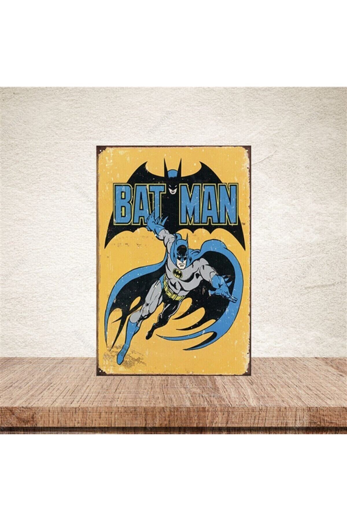 Batman Retro Ahşap Poster 20-30 cm