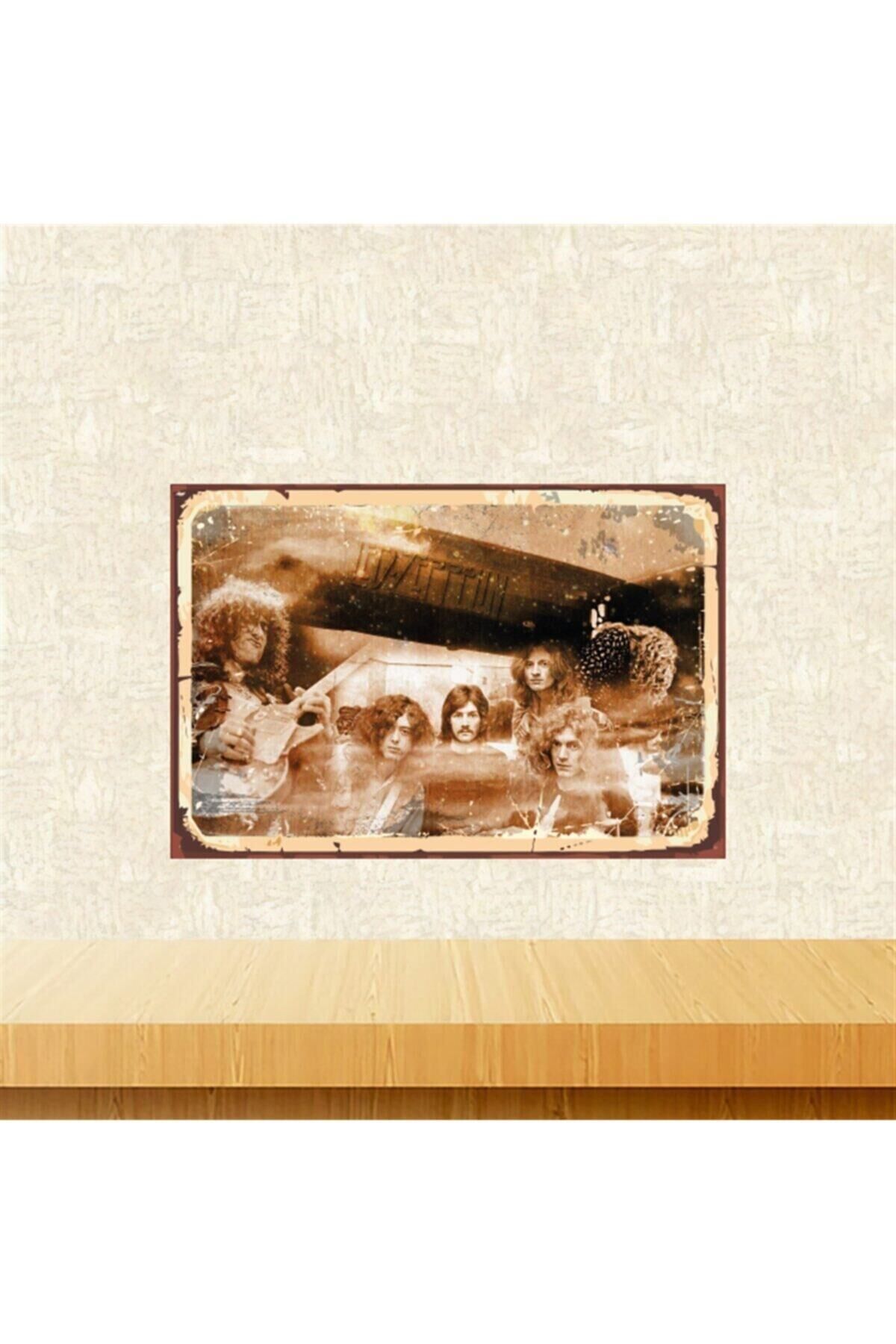 Aerosmith Tasarımlı 20-30 cm Retro Ahşap Tablo Tkfx5397