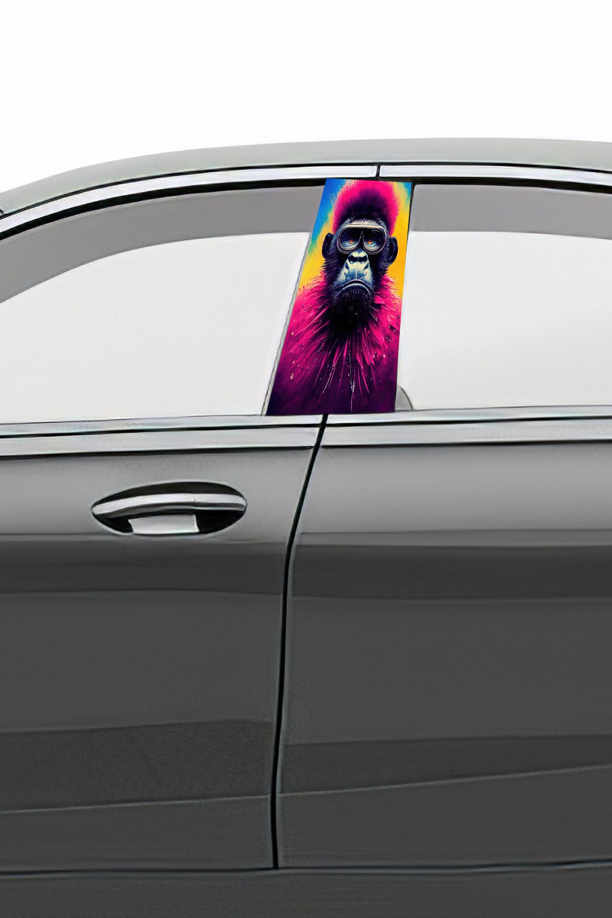 Araç Kapı Direk Kaplama Folyosu Desenli (Sağ Sol Takım) (2 Adet) - 22x50 Cm