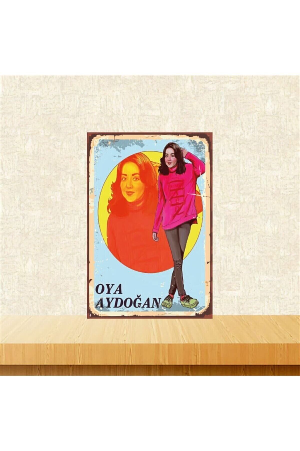 Oya Aydoğan 20-30 Cm Retro Ahşap Tablo Tkfx4909