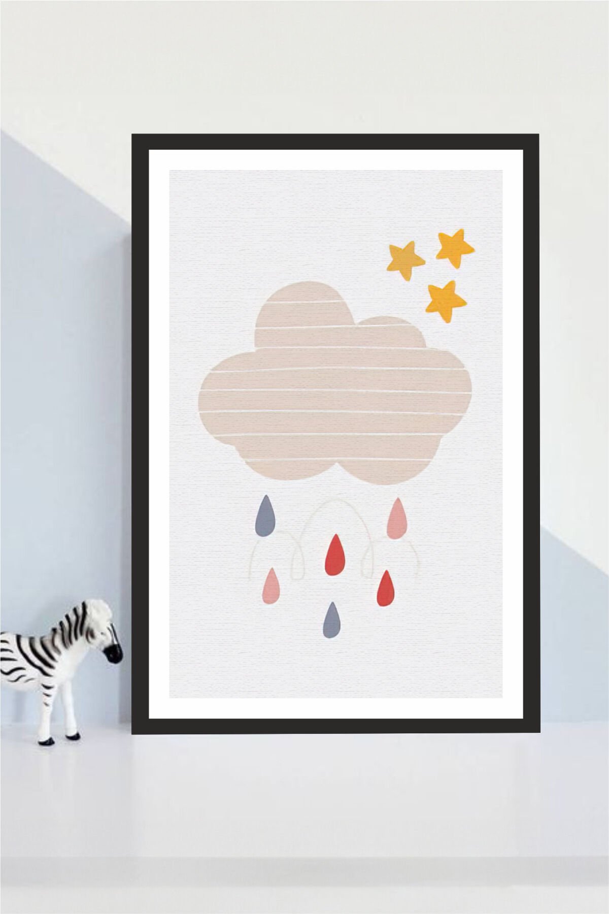 Çocuk Odası Tasarımlı Çerçeve Görünümlü Mdf Tablo