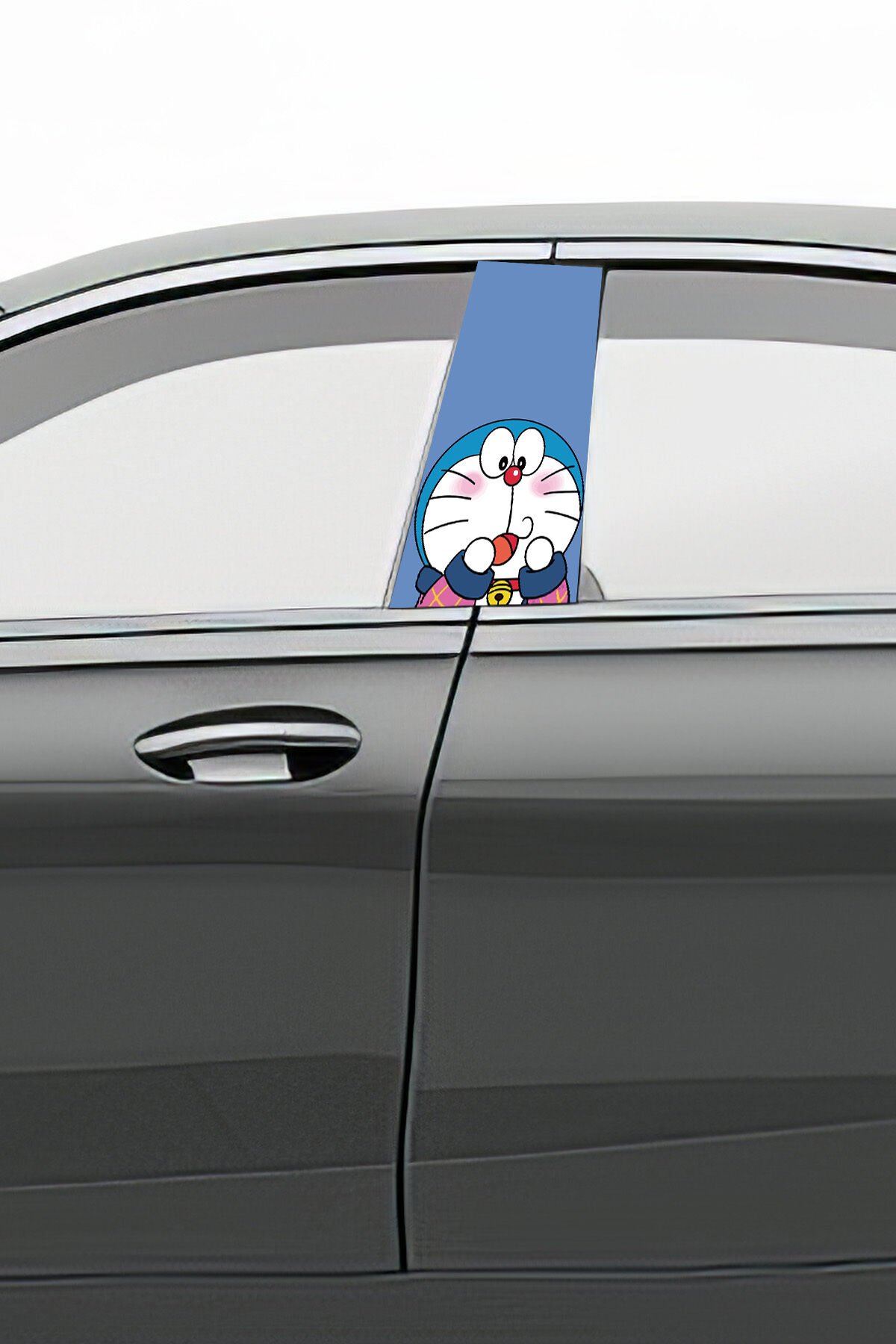 Araç Kapı Direk Kaplama Folyosu Desenli (Sağ Sol Takım) (2 Adet) - 22x50 Cm