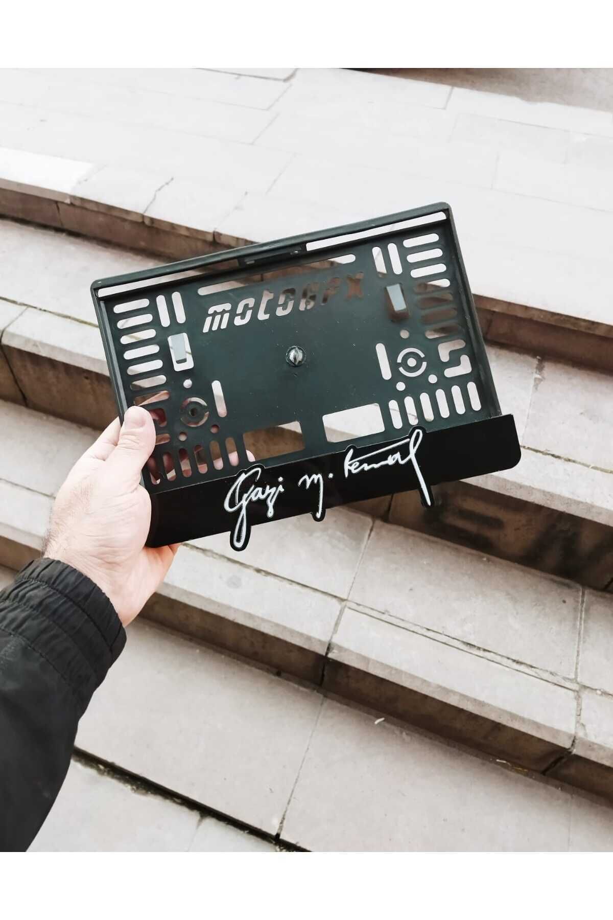 Motorsiklet Plakalık Gazi Mustafa Kemal Atatürk İmza Lazer Kesim Pleksi | motor plakalık