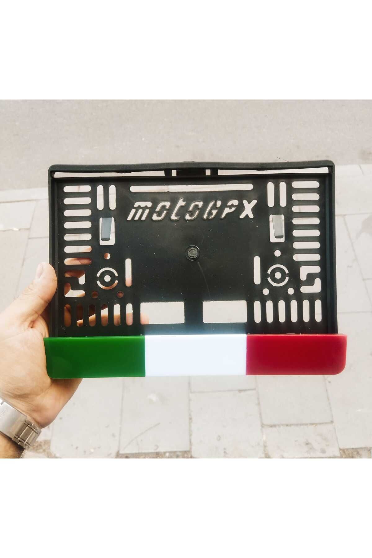 MOTORSİKLET PLAKALIK YAZISIZ İTALYAN BAYRAK