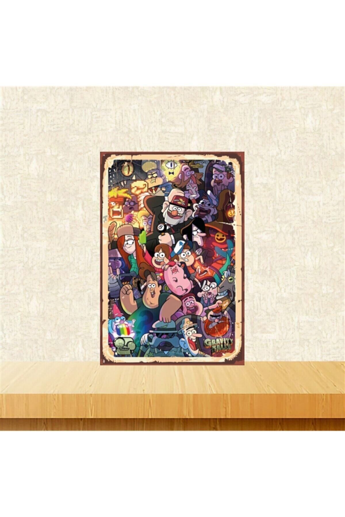 Gravity Falls Comics 20-30 Cm Retro Ahşap Tablo Tkfx5090