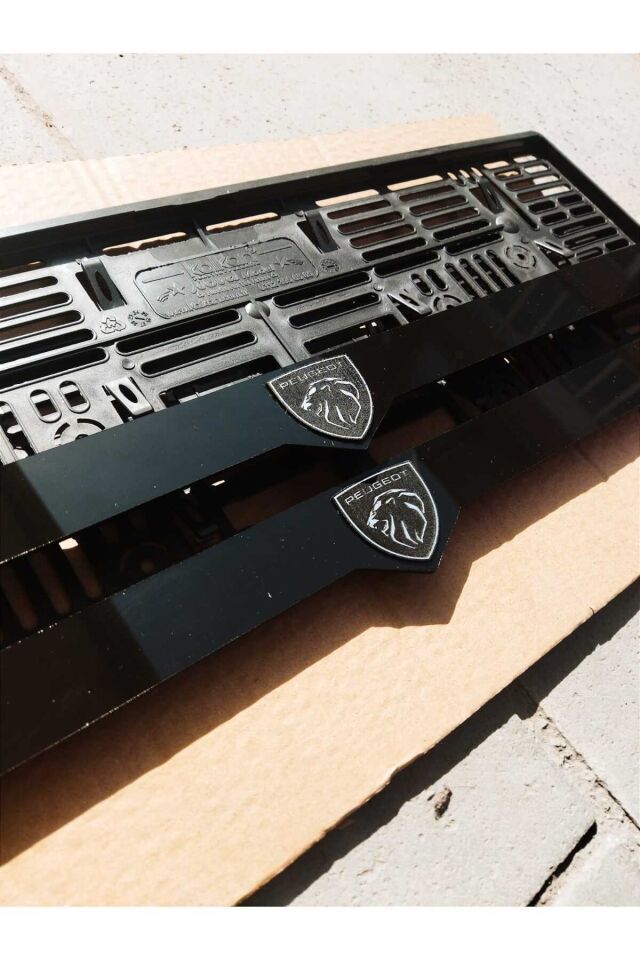 Plakalık Lazer Kesim Pleksi ( 2 Adet ) PEUGEOT logolu KİŞİYE ÖZEL PLAKALIK | İSİME ÖZEL PLAKALIK