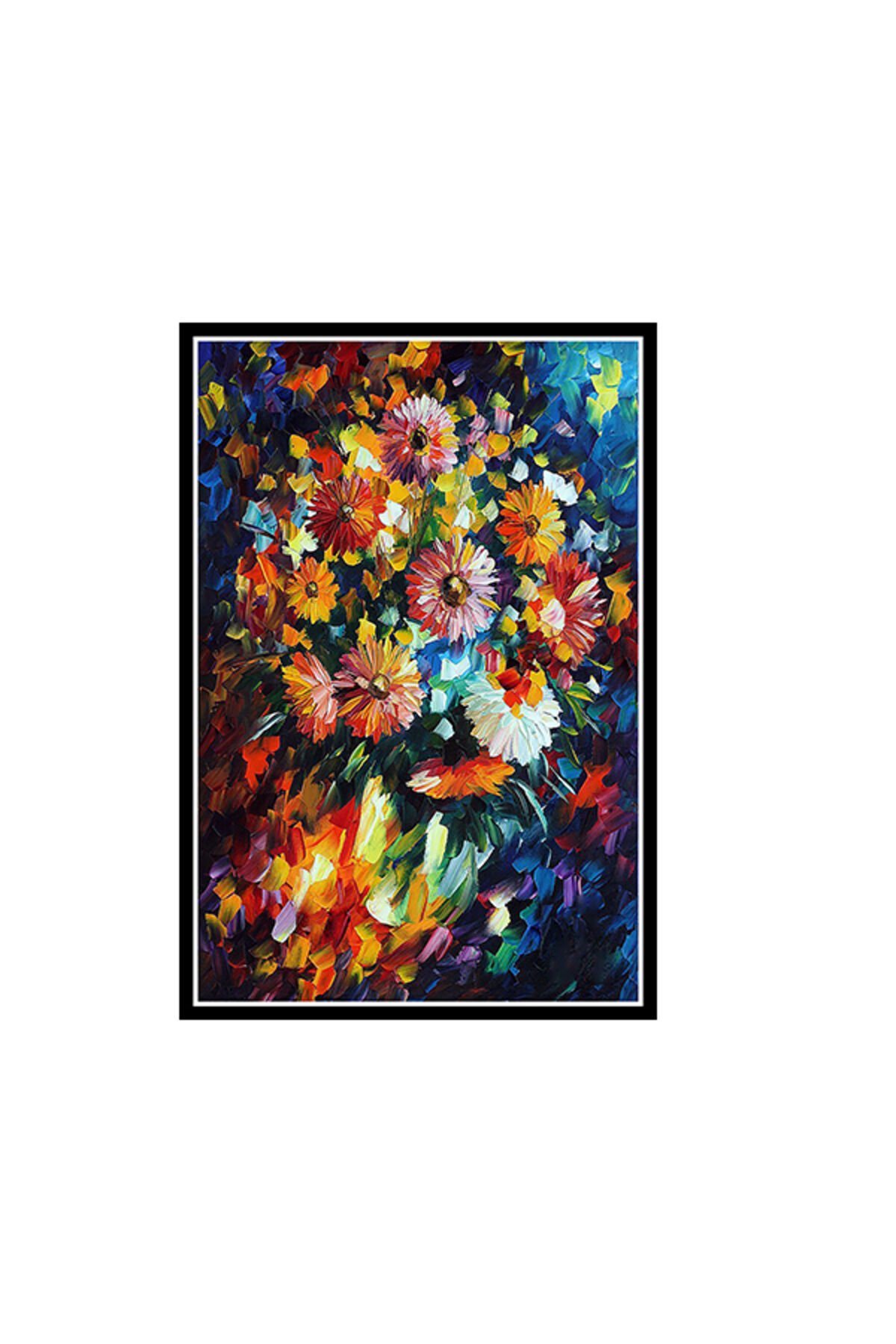 Çiçek Tasarımlı 20x30 Cm Retro Ahşap Poster