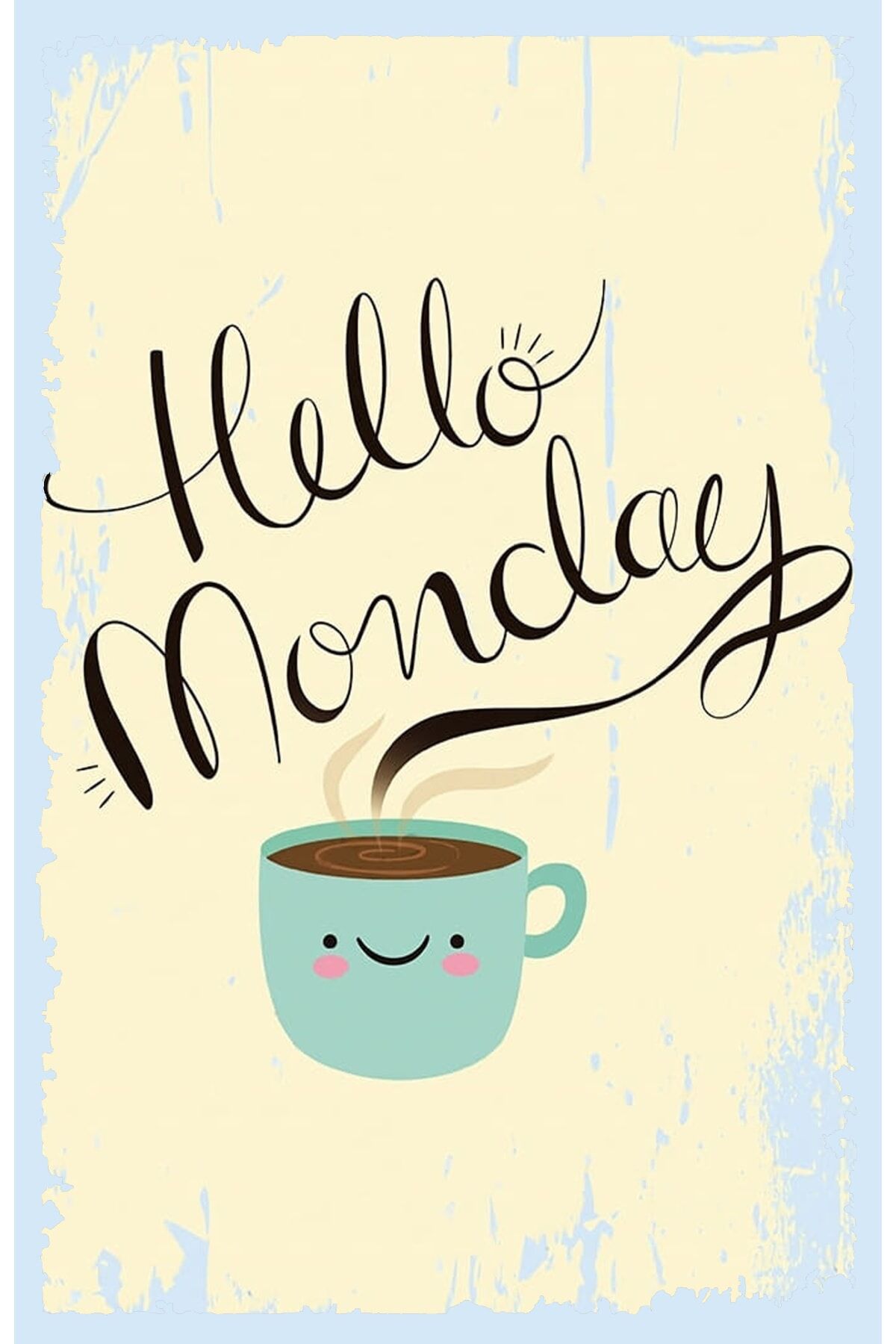 Çay Ve Kahve Temalı Retro Ahşap Poster