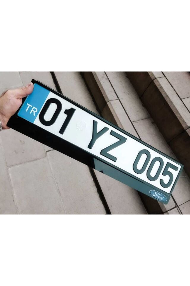 FULL PLEKSİ PLAKALIK LAZER KESİM (2 ADET) KİŞİYE ÖZEL | İSİMZE ÖZEL PLAKALIK