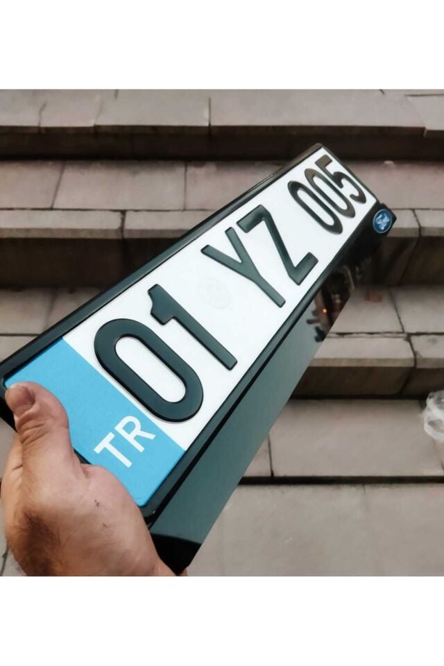 FULL PLEKSİ PLAKALIK LAZER KESİM (2 ADET) KİŞİYE ÖZEL | İSİMZE ÖZEL PLAKALIK