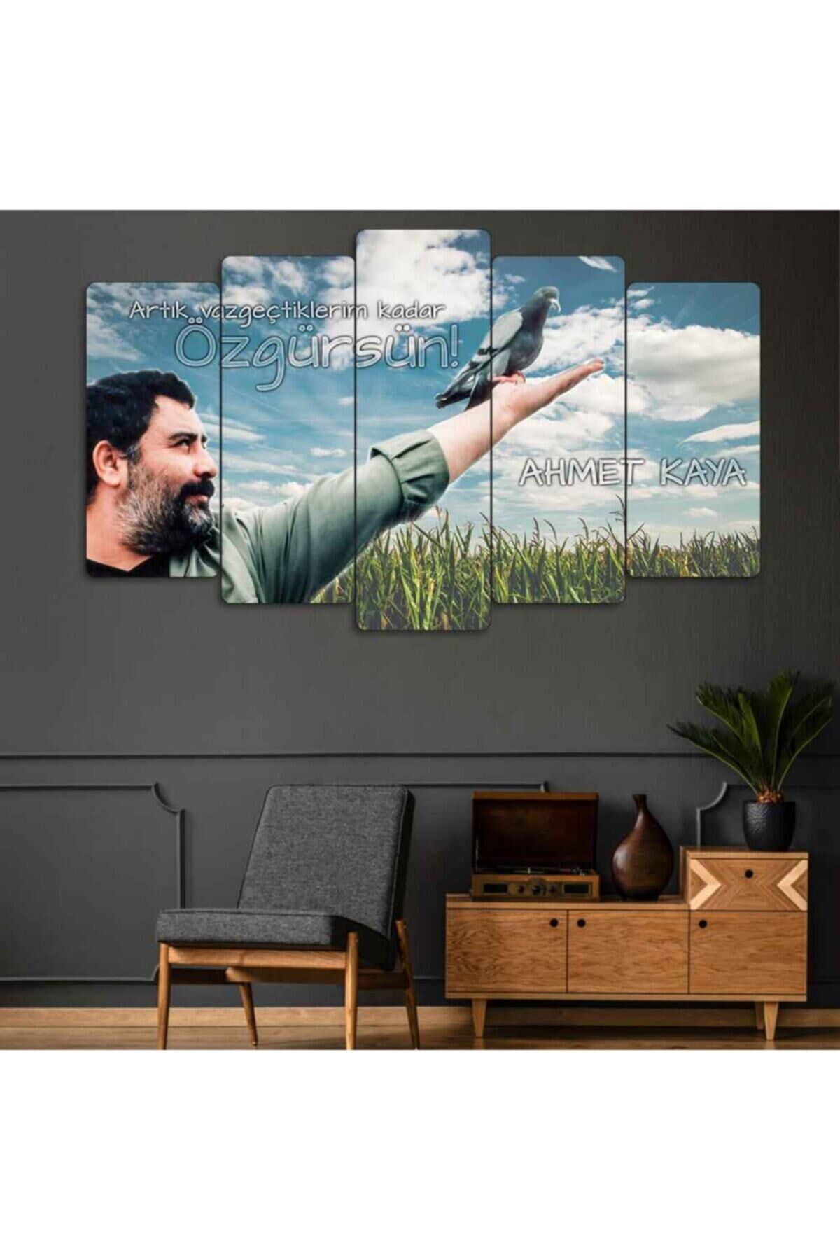 Ahmet Kaya - 5 Parçalı Mdf Tablo