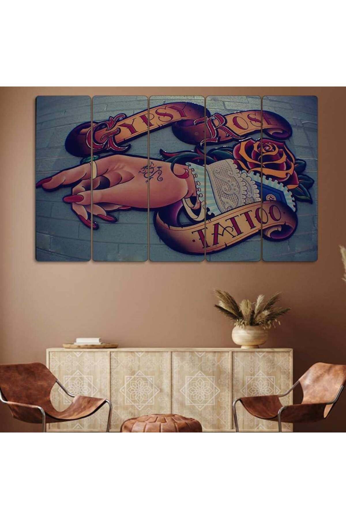 Gypsy Rose Tattoo, Dövme - 5 Parçalı Tablo