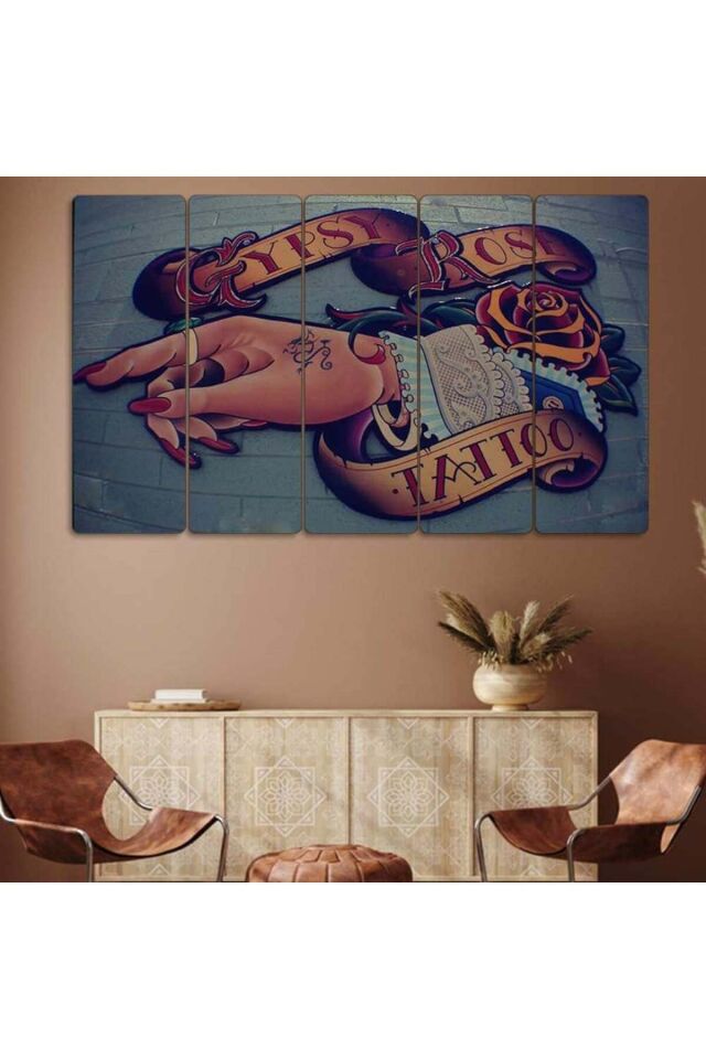 Gypsy Rose Tattoo, Dövme - 5 Parçalı Tablo