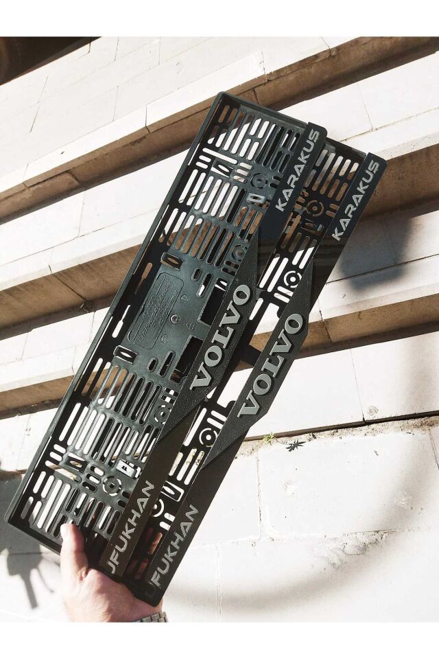 Plakalık Lazer Kesim Pleksi ( 2 ) Adet | özel üretim - mat | VOLVO Uyumlu