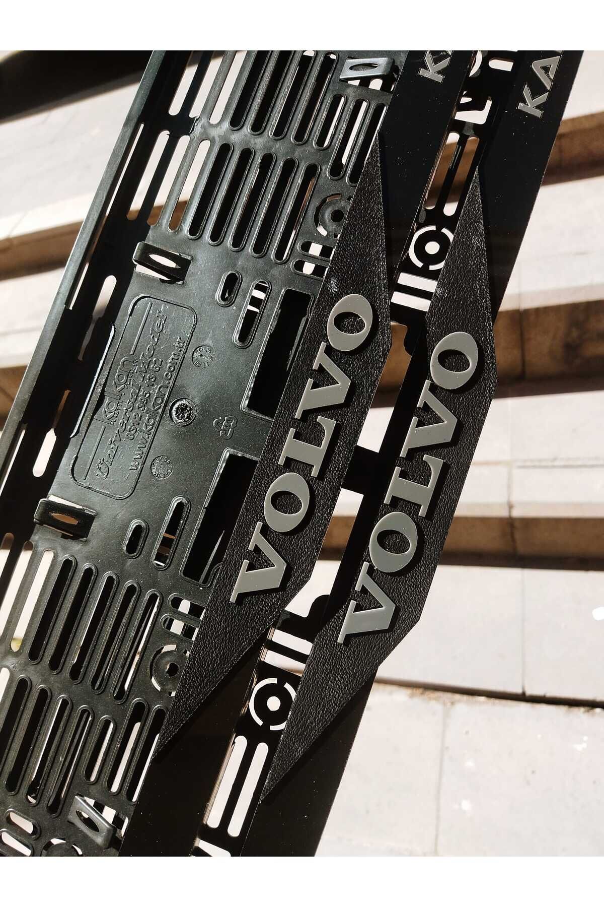 Plakalık Lazer Kesim Pleksi ( 2 ) Adet | özel üretim - mat | VOLVO Uyumlu