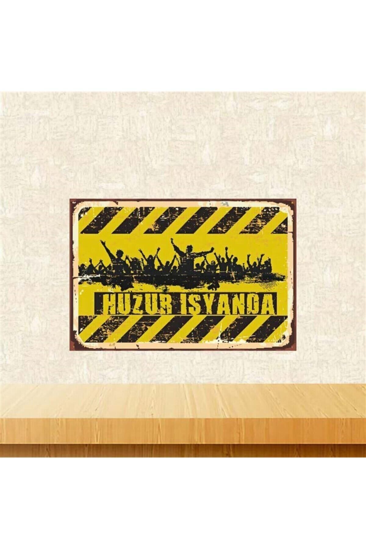 Huzur Isyanda 20-30 Cm Retro Ahşap Poster