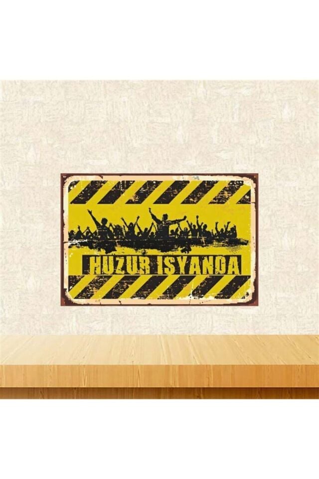 Huzur Isyanda 20-30 Cm Retro Ahşap Poster