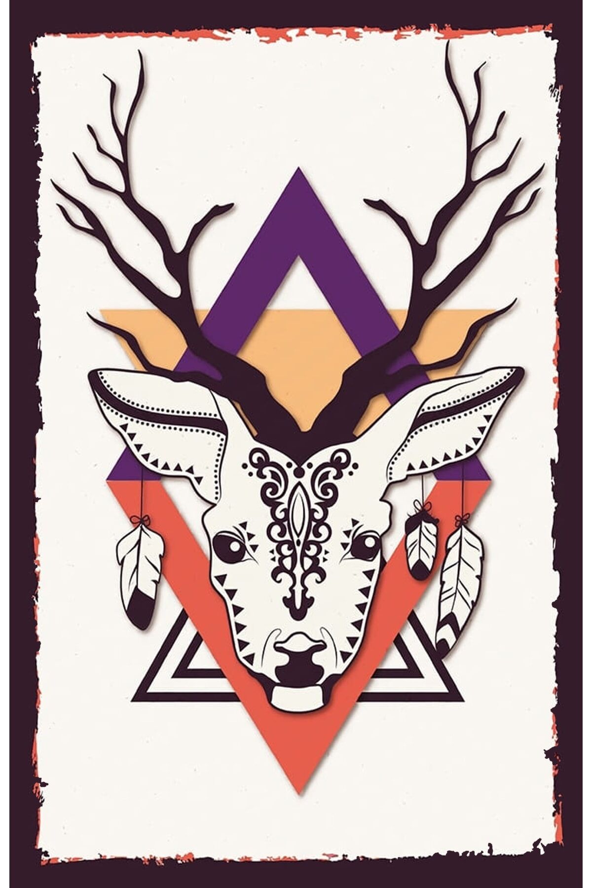 Çay Ve Kahve Temalı Retro Ahşap Poster