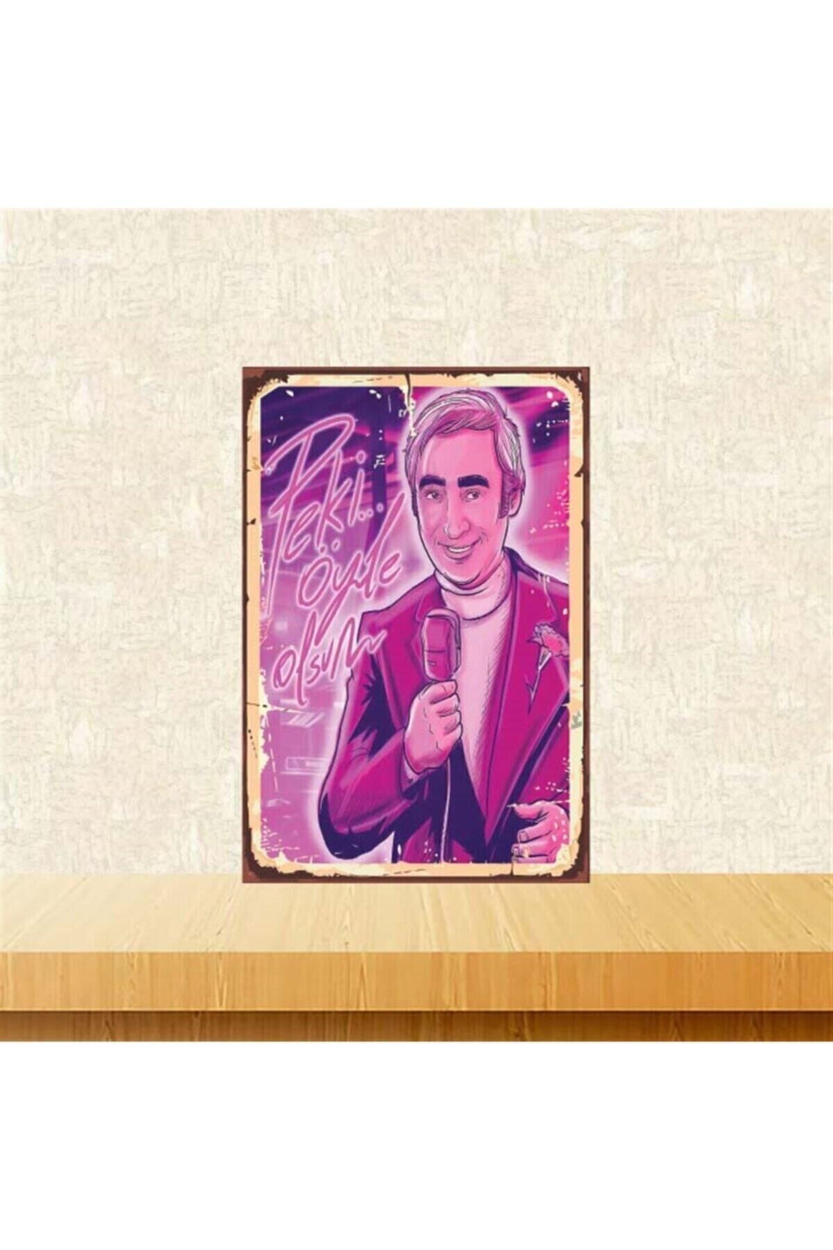 Şener Şen Peki Öyle Olsun Retro Ahşap Poster 20-30 cm