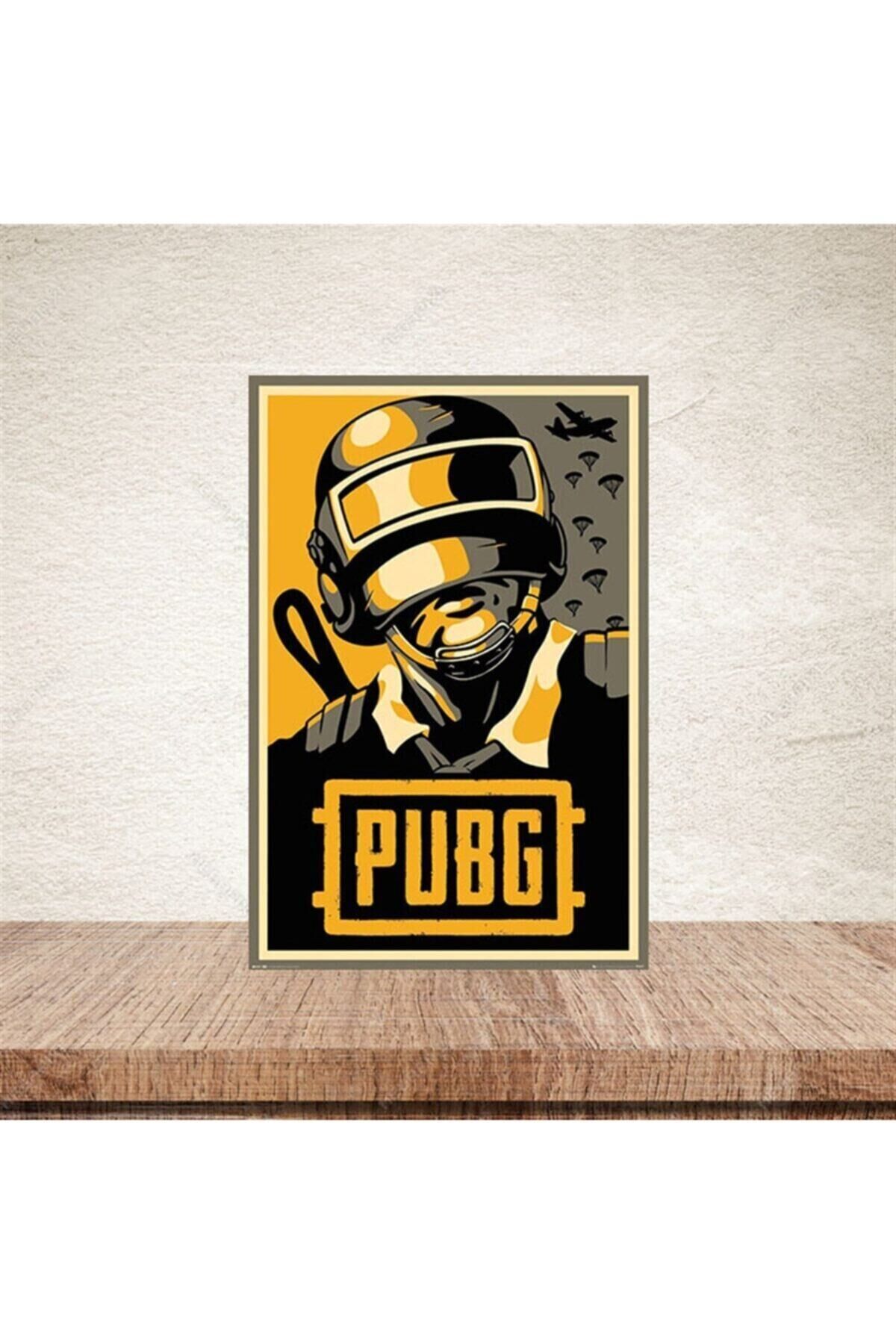 Pubg 20-30 Cm Retro Ahşap Poster