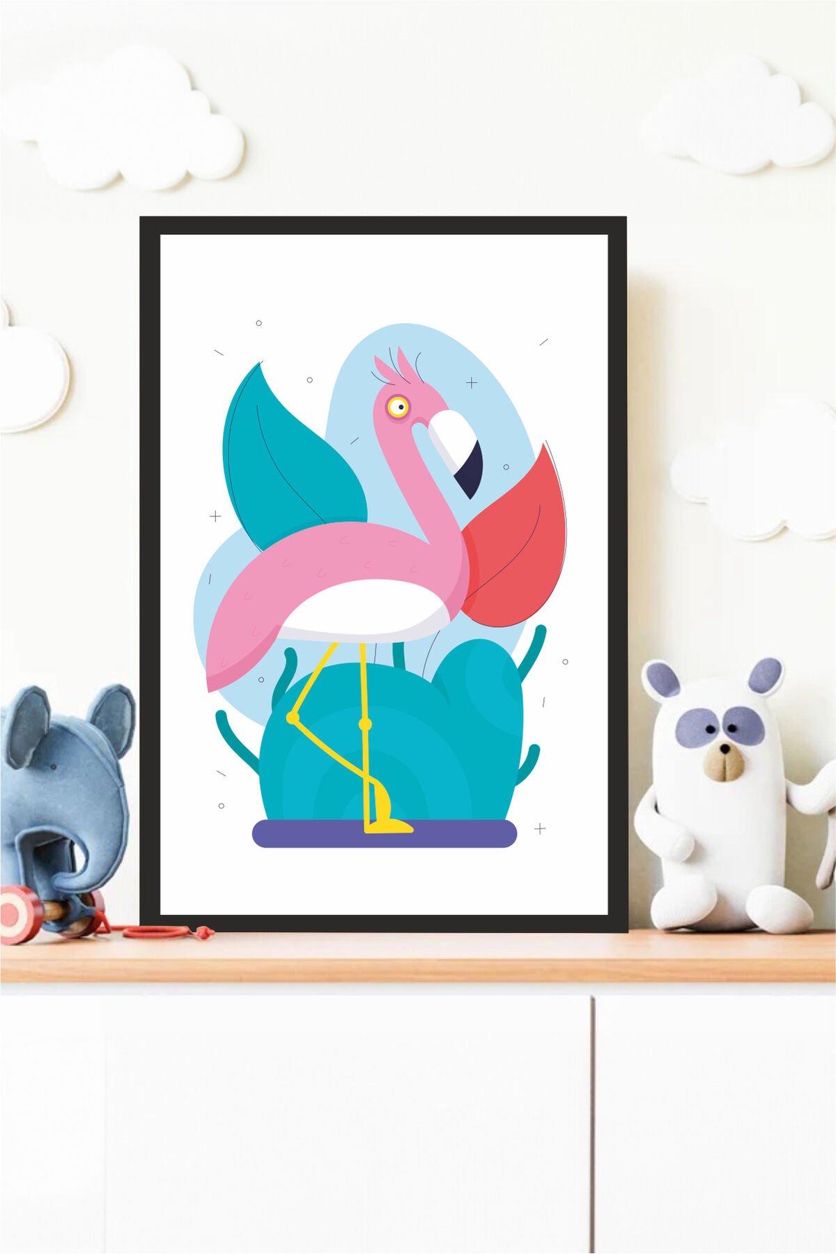 Çocuk Odası Tasarımlı Çerçeve Görünümlü Mdf Tablo