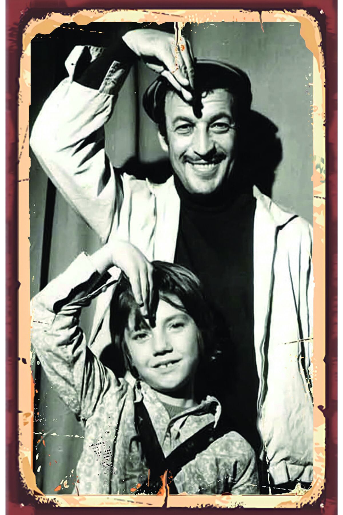 Sabri Alışık - Yeşilcam Nostalji Retro Ahşap Poster