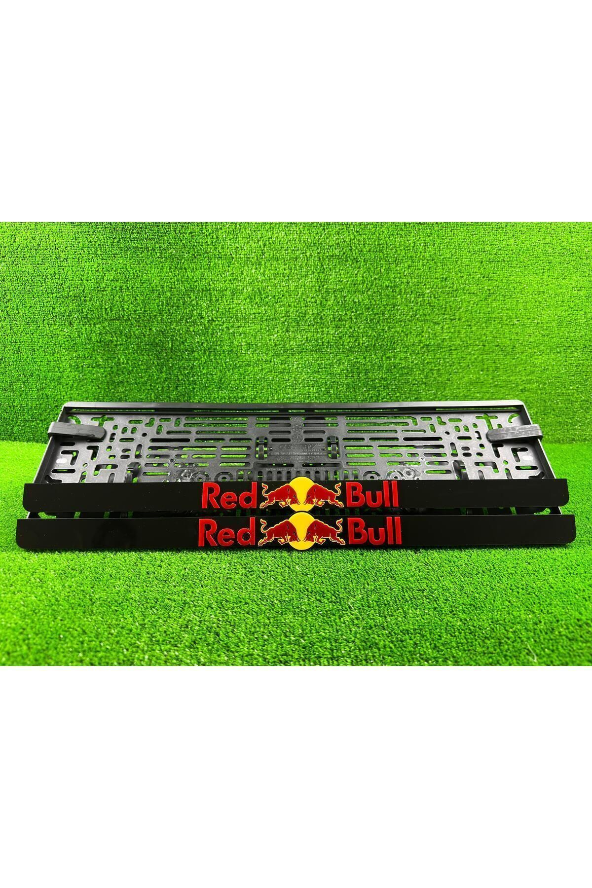 Red Bull Siyah 3d Kabrtmalı Pleksi Araba Plakalığı 1 Takım