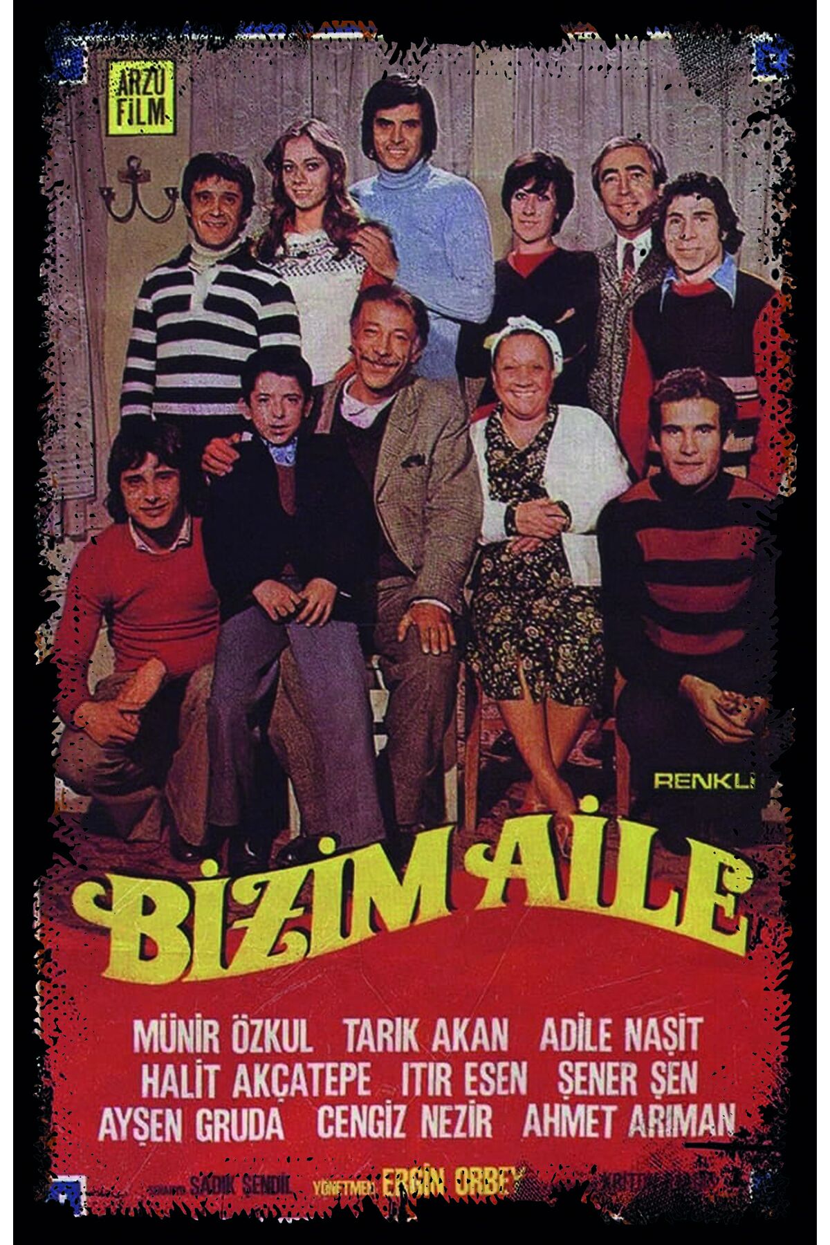 Bizim Aile - Yeşilcam Nostalji Retro Ahşap Poster
