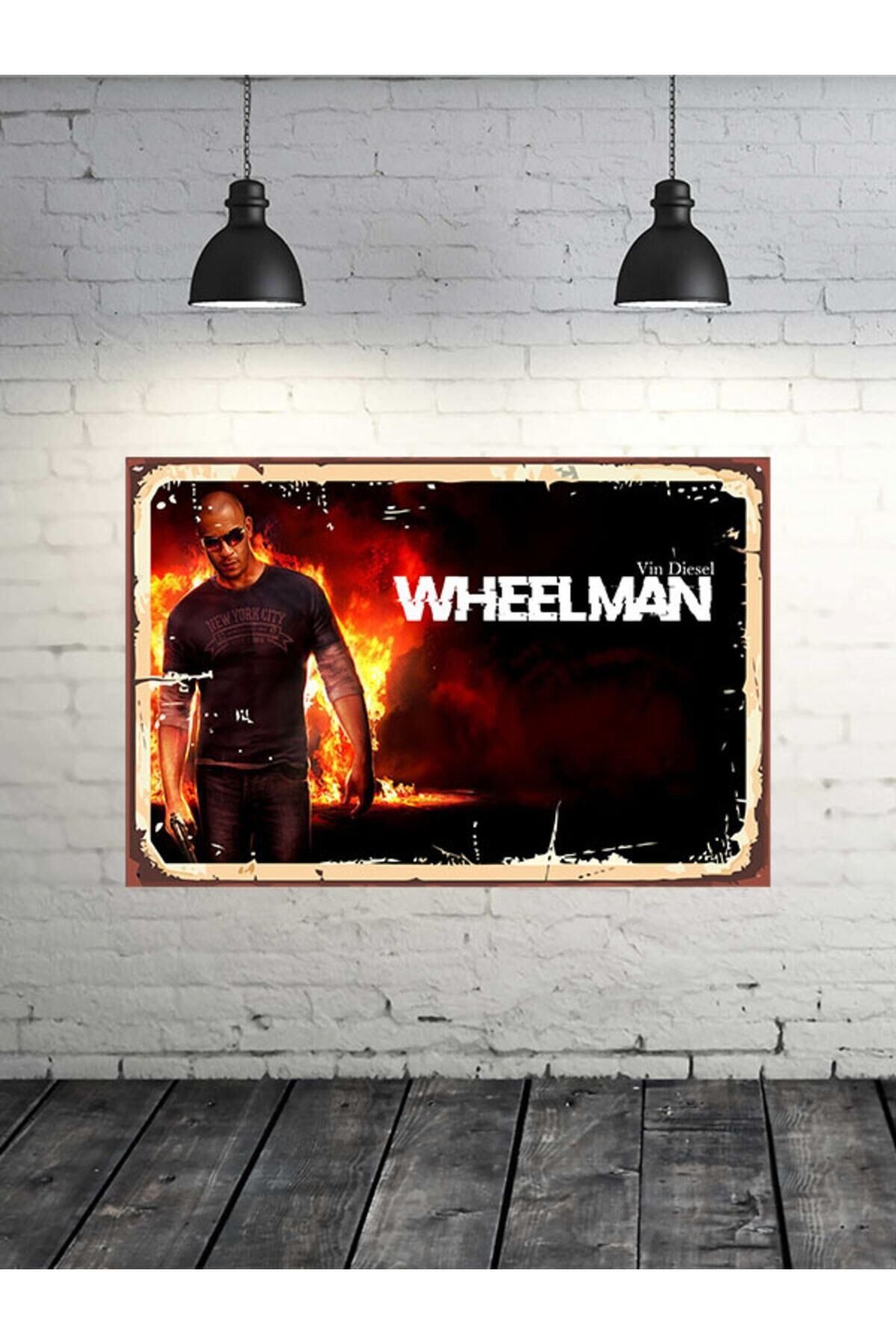 Wheelman Tasarımlı 20x30 Cm Retro Ahşap Tablo