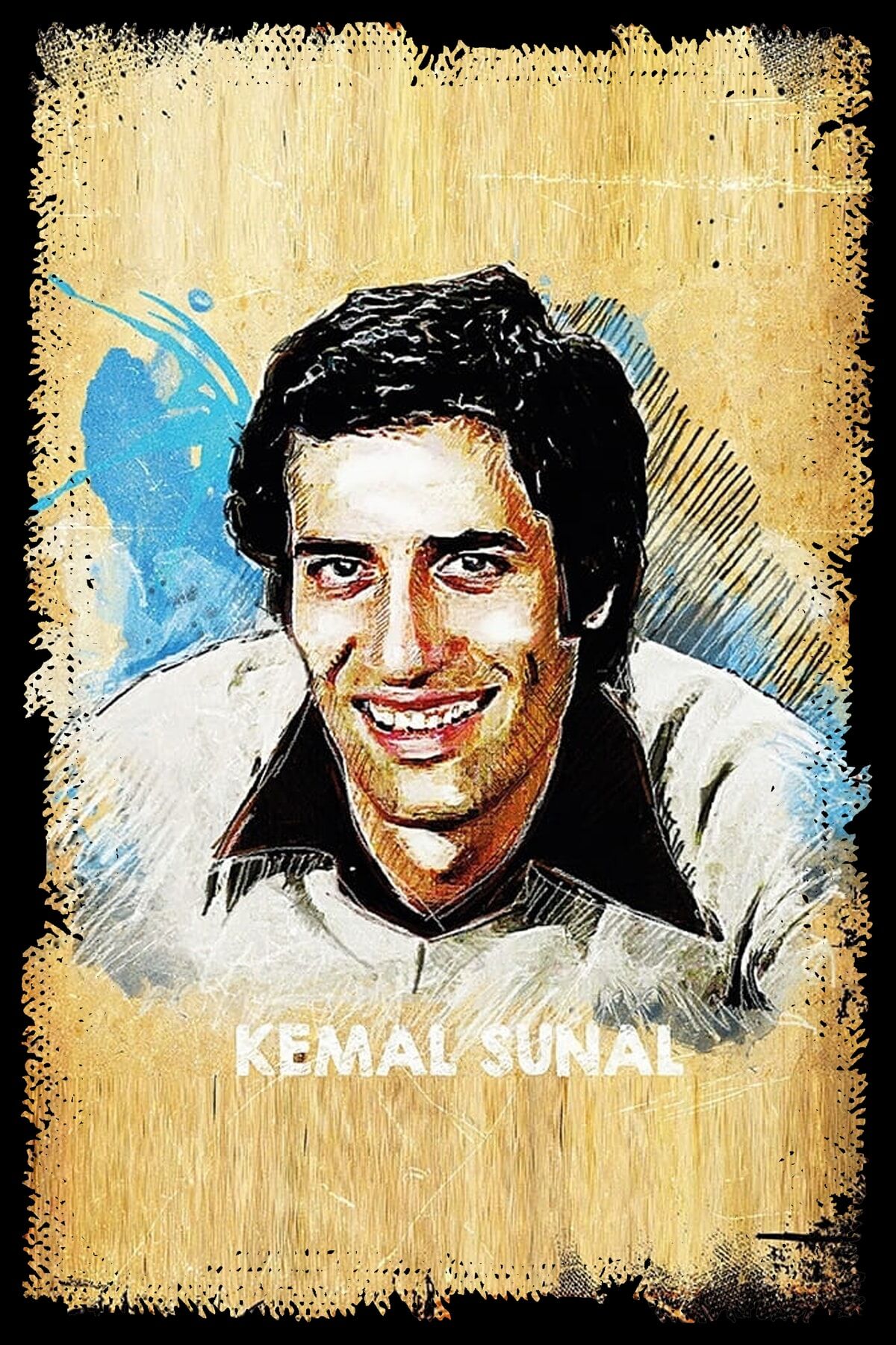 Kemal Sunal - Yeşilcam Nostalji Retro Ahşap Poster