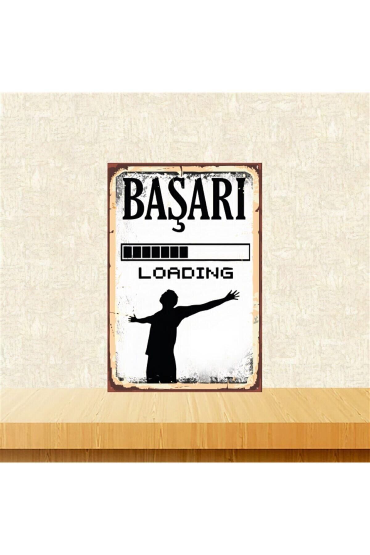 Başarı Loading 20-30 Cm Retro Ahşap Poster Tkfx4422