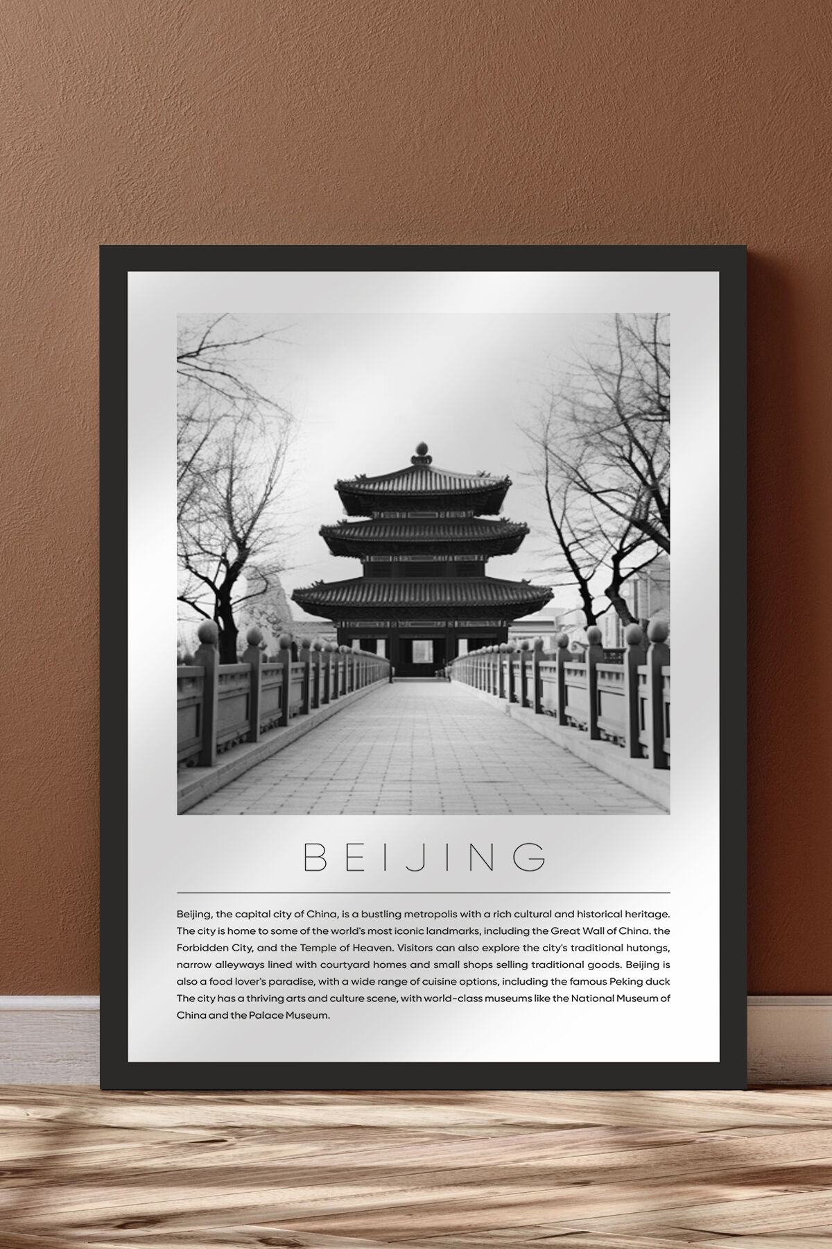 Dünya Şehirleri Koleksiyonu Çerçeve Görünümlü Mdf Tablo