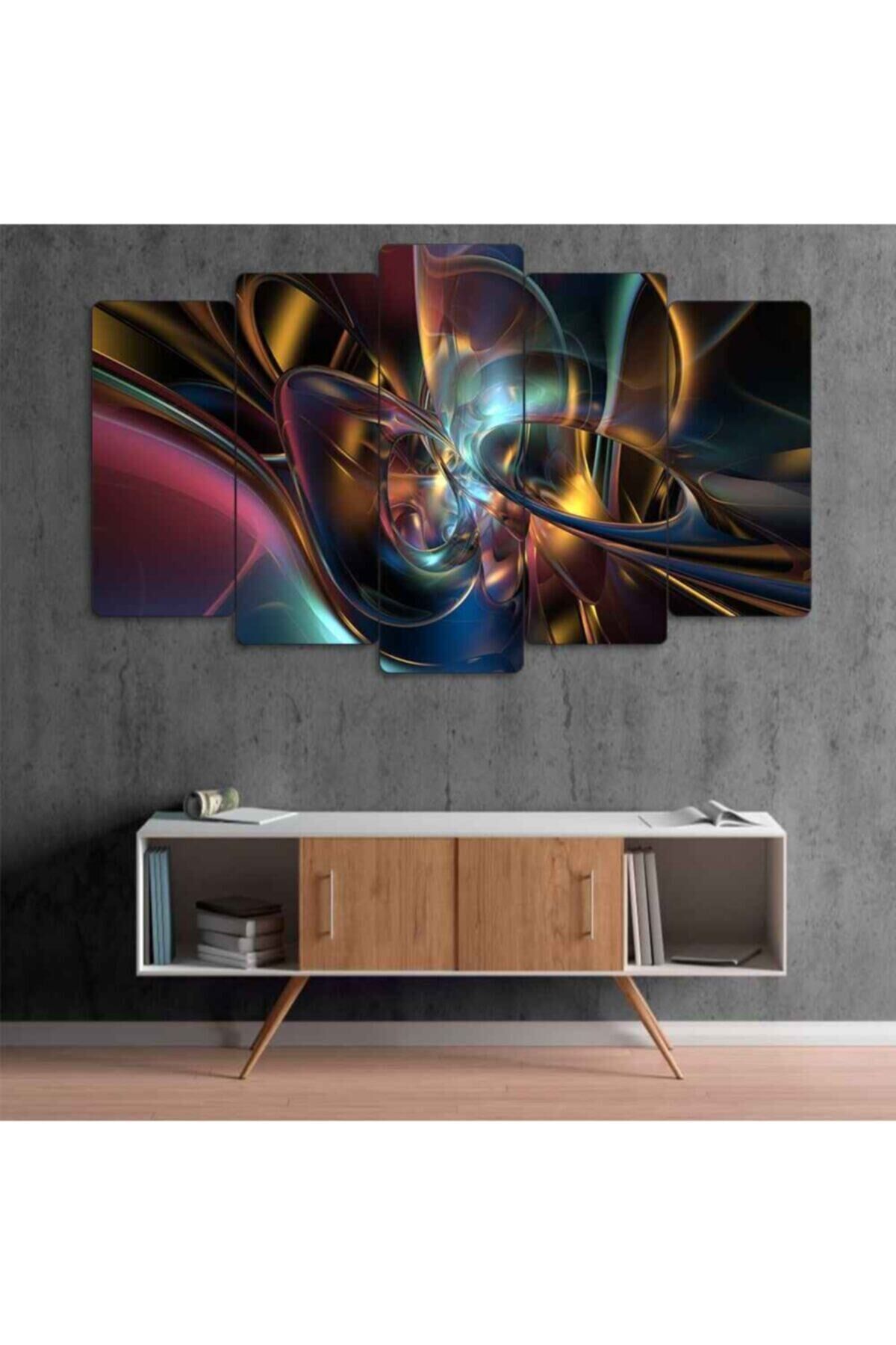 Sürrealist - 5 Parçalı Tablo