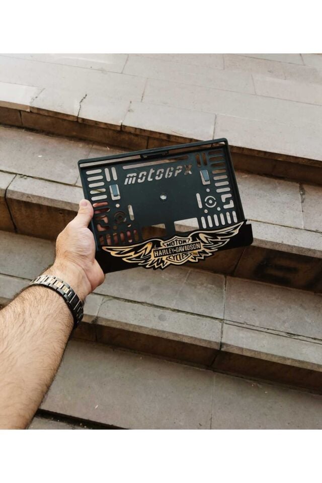 Motorsiklet Uyumlu Plakalık HRLY dvdsn Lazer Kesim Pleksi plakalık | kişiye özel plakalık