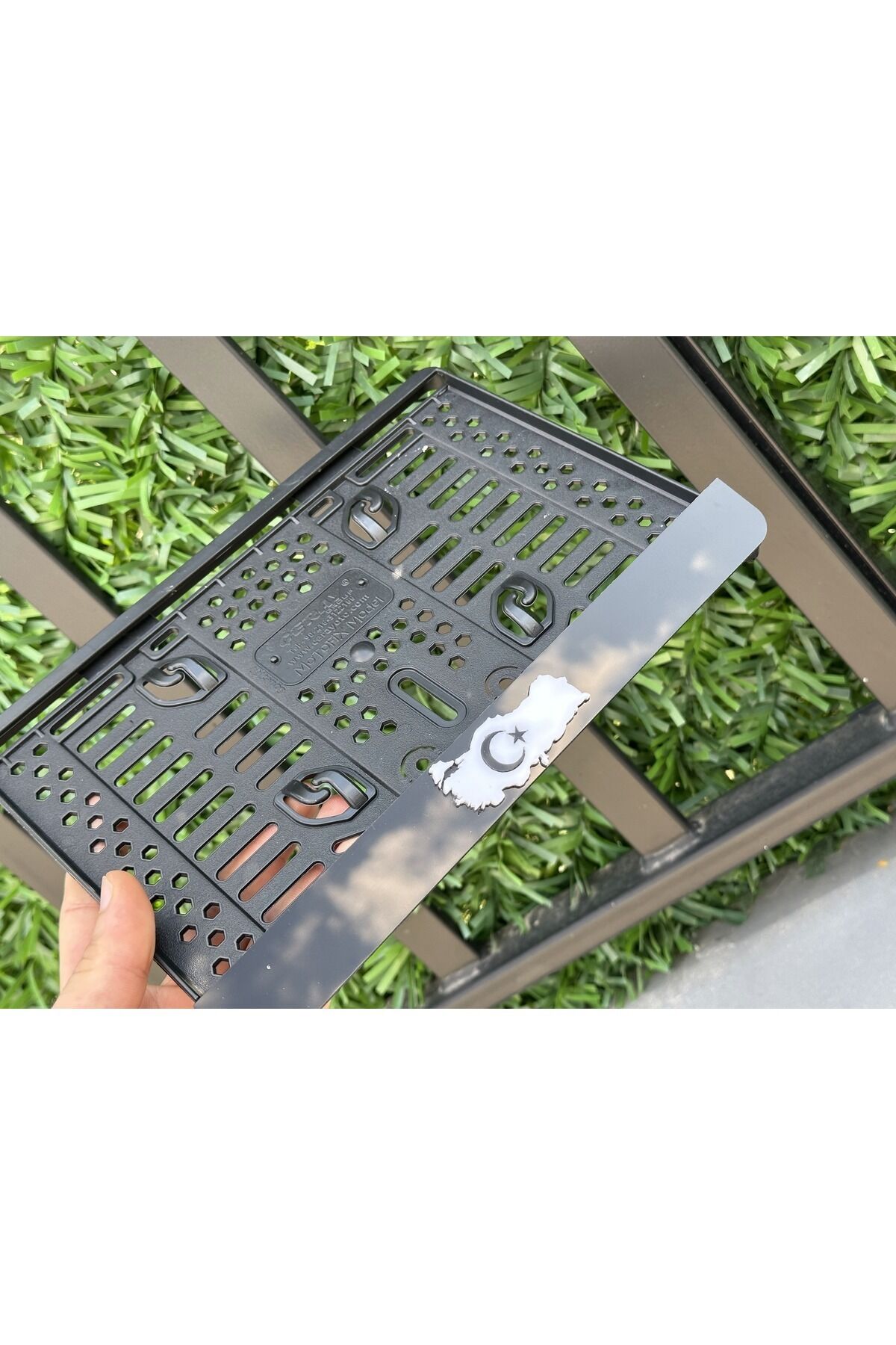 Türkiye Harita Ve Ay Yıldız 3d Kabrtmalı Pleksi Motor Plakalığı