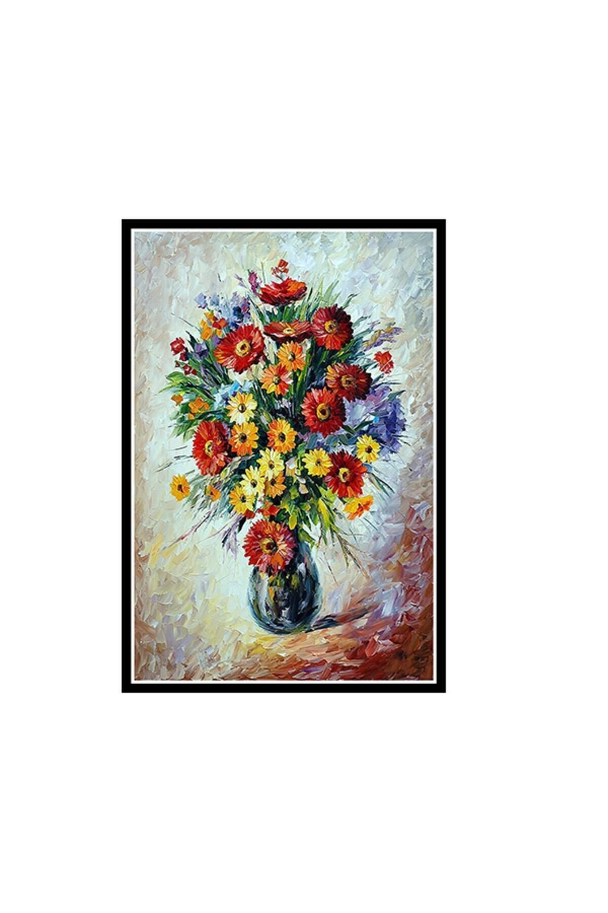 Çiçek Tasarımlı 20x30 Cm Retro Ahşap Poster