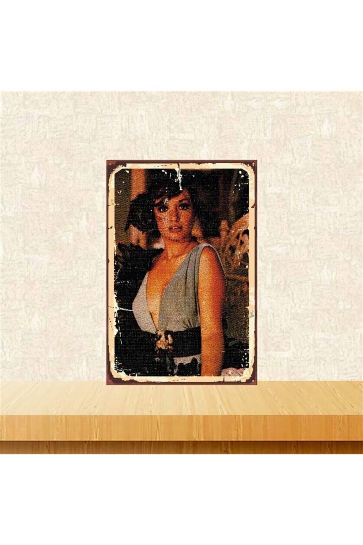 Müjde Ar 20 30 cm Retro Ahşap Poster Tkfx3754