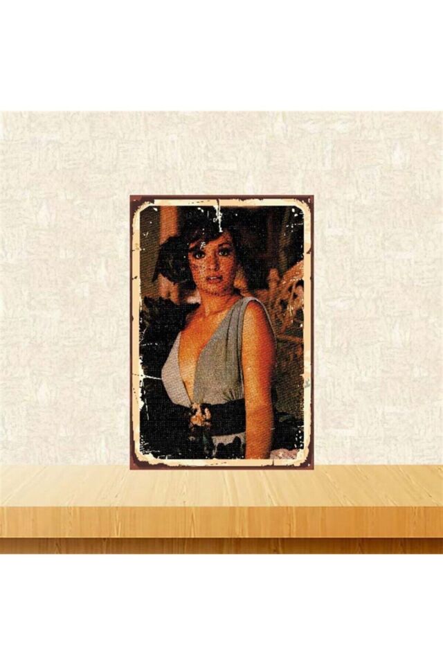 Müjde Ar 20 30 cm Retro Ahşap Poster Tkfx3754