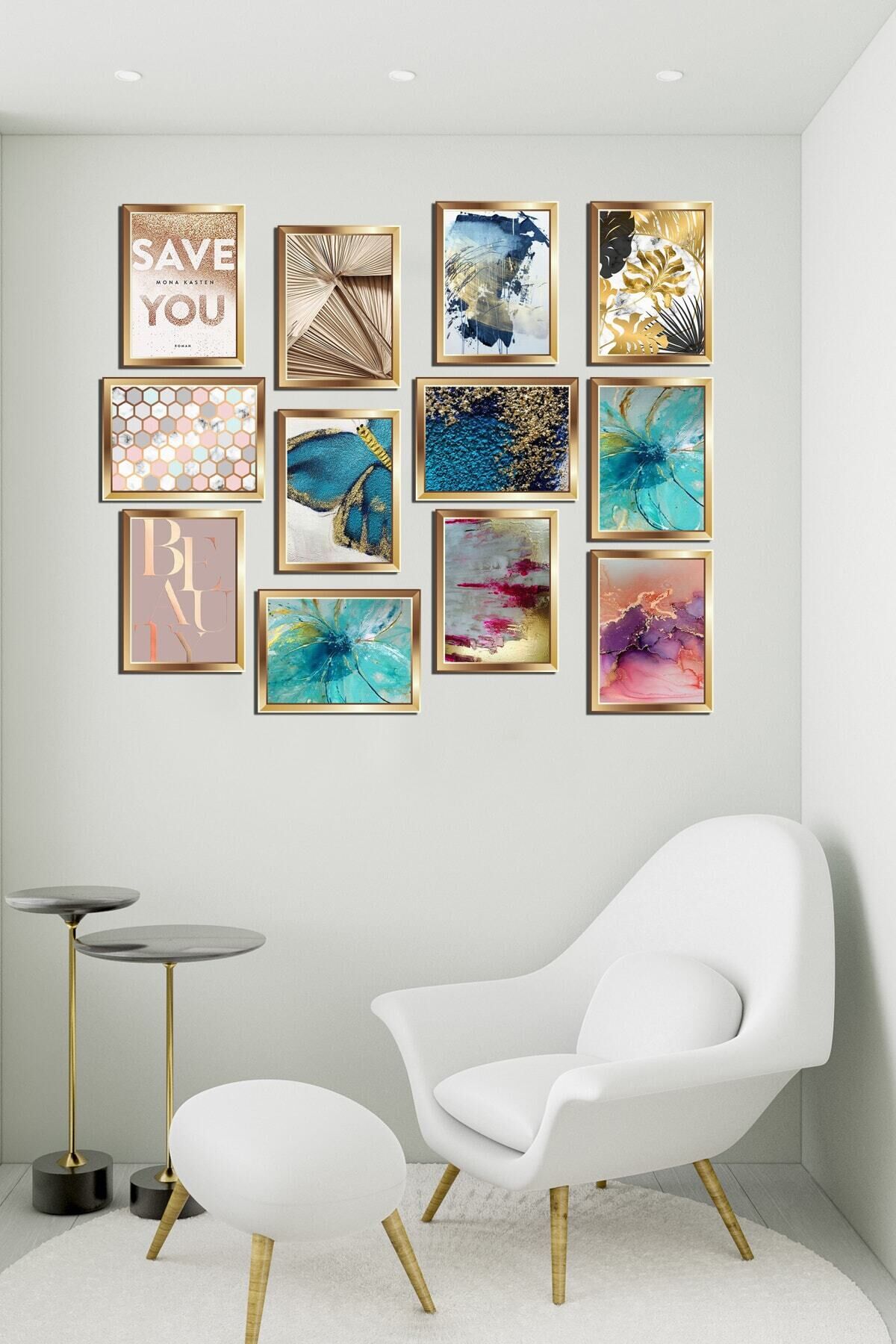 Modern Style 12 Parçalı Mdf Tablo Mck099