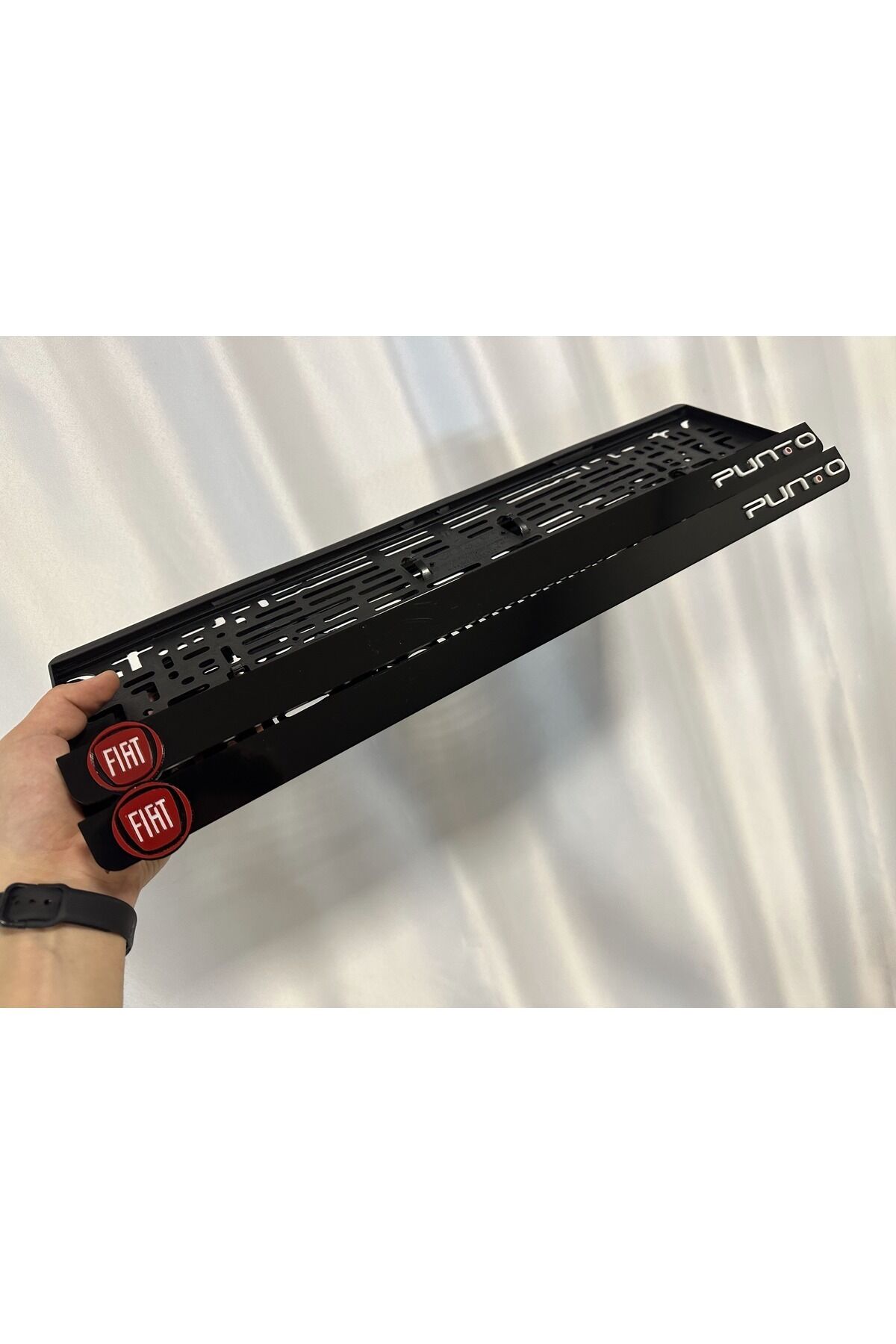 Fiat Punto 3d Kabrtmalı Pleksi Araba Plakalığı 1 Takım Uyumlu