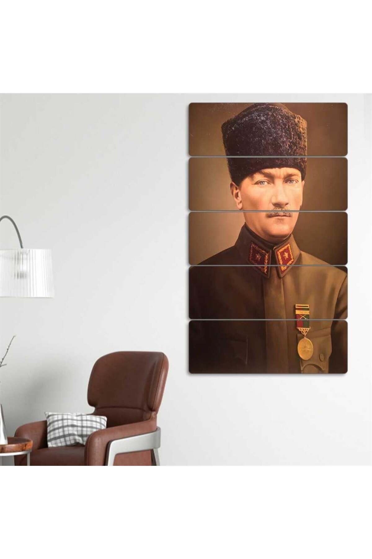 Mustafa Kemal Atatürk, Askeri Üniformalı - 5 Parçalı Tablo