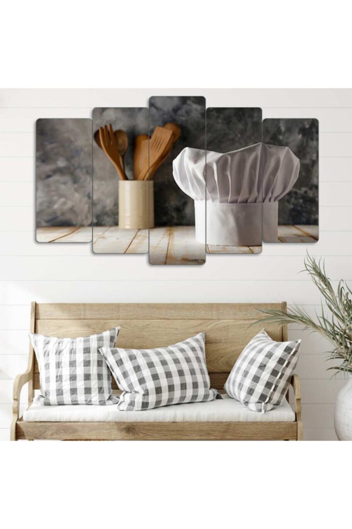 Şef, Yemek, Aşçı - 5 Parçalı Tablo