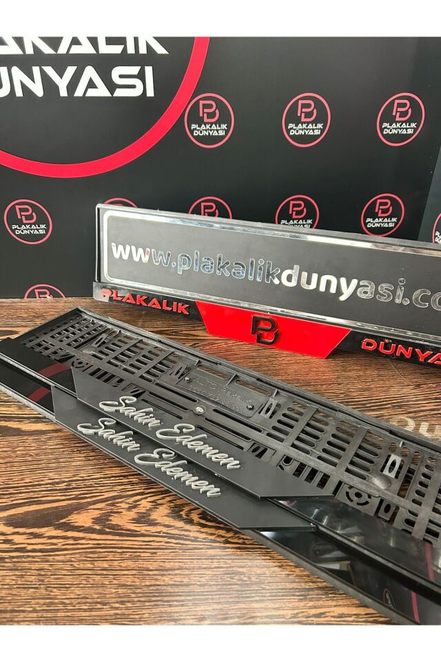 Kişiye Özel Siyah Pleksi Dubai Model Plakalık