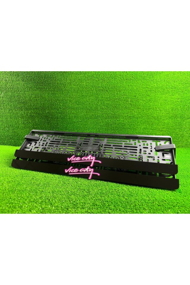 Vice City Siyah 3d Kabrtmalı Pleksi Araba Plakalığı 1 Takım